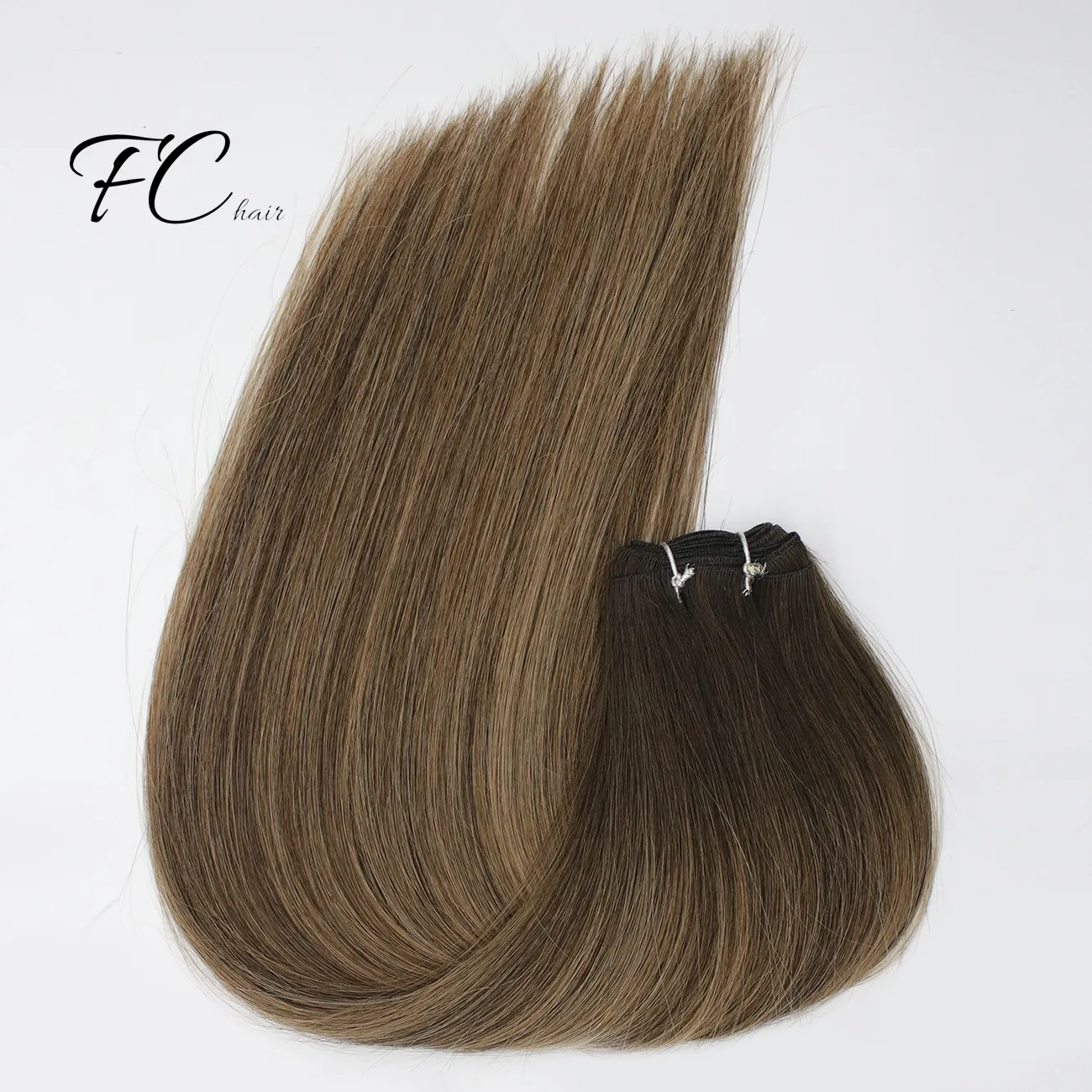 FangCun में टेप बाल एक्सटेंशन मानव बाल सीधे मशीन रेमी यूरोपीय प्राकृतिक सहज त्वचा कपड़ा 10 "-20" रंग मिश्रण 10/20