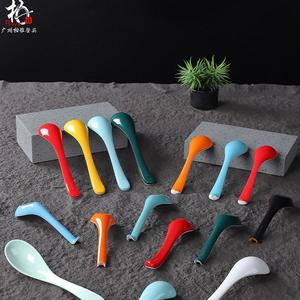Cucharas de Melamina con Mango Largo, Color Sólido, Duraderas, Resistentes a Caídas, para Servicio de Buffet, Uso en Restaurantes - Product Image 3