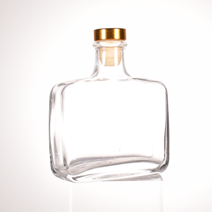 Botella <span class=keywords><strong>de</strong></span> vidrio cuadrada plana <span class=keywords><strong>de</strong></span> 200ml, 300ml, 500ml <span class=keywords><strong>con</strong></span> logotipo personalizado, estampado en caliente, para difusor <span class=keywords><strong>de</strong></span> varillas, florero flotante DIY para el hogar <span class=keywords><strong>con</strong></span> tapón <span class=keywords><strong>de</strong></span> corcho - Product Image 4
