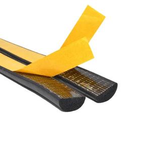Joint de porte personnalisé de qualité supérieure éponge Epdm, joint en mousse auto-adhésif en caoutchouc, forme semi circulaire en D, bandes d'étanchéité de porte en caoutchouc Epdm, joint pour panneau électrique - Product Image 3