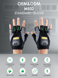เครื่องสแกนบาร์โค้ดแบบสวมมือ Effon MS02 รุ่น Factory Wearable Glove Ring บาร์โค้ด 2 มิติ เลเซอร์ไร้สาย USB ใช้ได้ทั้งมือซ้ายและมือขวา มาตรฐาน IP65 - Product Image 3