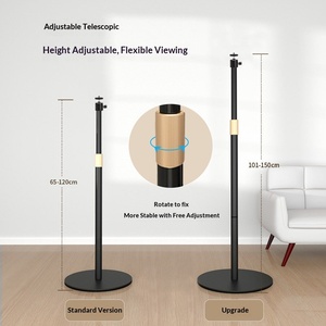 Soporte de Suelo Telescópico con Rotación de 360° y Gimbal de Aluminio Siying PB21 para Transmisión en Vivo y Salas de Reuniones - Product Image 4