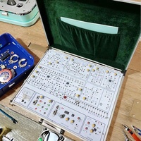 Kit de Entrenamiento de Controlador Lógico Programable (PLC) Portátil, Caja Metálica Educativa de Automatización para Capacitación de Electricistas