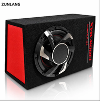Subwoofer para Auto con Amplificador Integrado de 12 Pulgadas, Altavoces para Auto con 350W RMS, Caja de Subwoofer Activo para Auto