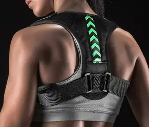 2024 Hot Selling Wholesale Adjustable Elastic Back Brace Belt Upper Back Posture Corrector