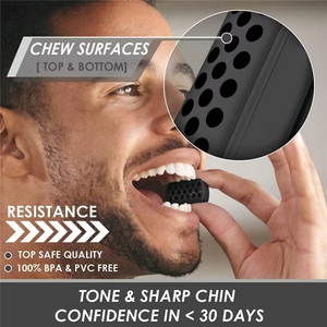 All'ingrosso mandibola del muscolo del collo facciale personalizzato esercitatore della mascella di buona qualità Gel di silice personale per la cura della mascella Trainer definire Jawline - Product Image 5
