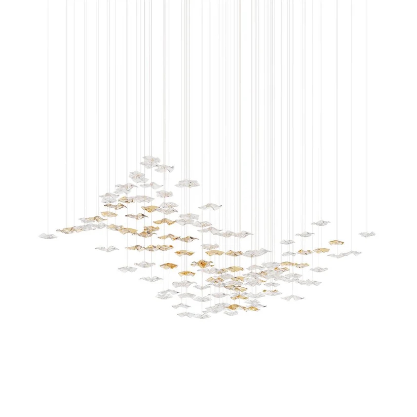 CLEAR & GOLD       L 210cm x W 60cm x H 100cm