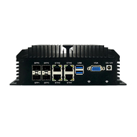 Mini PC Industrial 4Lan RS485 RS232 con Consola Personalizada, 4 SFP, Router Suave, GPIO, ODM, OEM, Mikrotik, Pfsense, Firewall