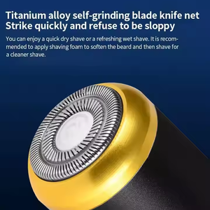 Afeitadora Eléctrica Portátil Mini para Hombre Golden, Cabezal de Repuesto para Afeitar Cara y Cuerpo, Lavable, Cuchilla para Barba - Product Image 4