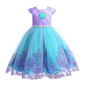 Nueva Moda 2026, Venta al por Mayor, Ropa Infantil de una Pieza, Monos de Lentejuelas para Niñas, Disfraces de Sirena Ariel para Niños - Product Image 6