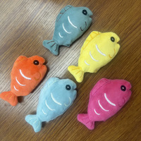 Jouet en peluche de luxe pour chat, motif poisson-clown mignon en coton et herbe à chat, pour chatons/chats - Nettoyage des dents, soulagement de l'ennui et confort pour la dentition