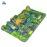 LILYTOYS Aire de jeux gonflable géante portable commerciale, parc d'attractions personnalisé en plein air, 60x40m, capacité de 200 personnes, garantie 3-5 ans