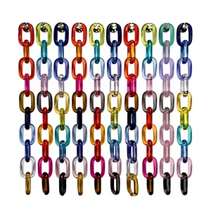 Cadena de Eslabones de Resina de Moda 2026, Hecha a Mano, de Forma Irregular, Multicolor, Artesanía Artística para Decoración del Hogar - Product Image 6