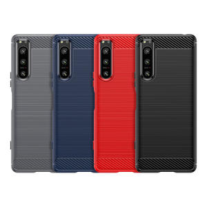 <span class=keywords><strong>Sony</strong></span> <span class=keywords><strong>xperia</strong></span> 5 iii फोन केस के लिए, कार्बन फाइबर बनावट स्लिम सॉफ्ट टीपू मैट मोबाइल फोन कवर केस सिनी xpera 5 <span class=keywords><strong>v</strong></span> 5 <span class=keywords><strong>v</strong></span> 5 ii - Product Image 6