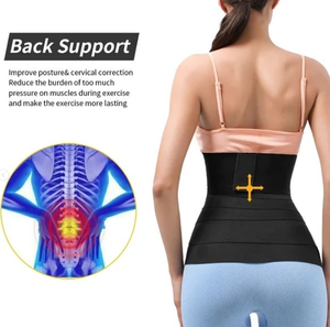 2022 Hot Ladies Wrap Waist Trainer Sweat Belly Band fitness belly perdere peso cintura Trimmer Trainer - Product Image 3