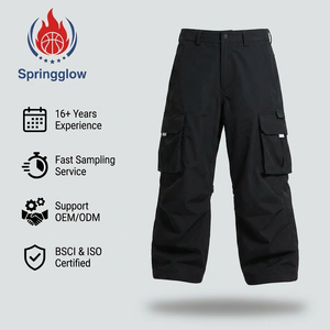Pantalons de ski pour hommes OEM personnalisés, pantalons <span class=keywords><strong>cargo</strong></span> de snowboard, pantalons de neige amples, pantalons de neige imperméables en nylon, pantalons de ski pour hommes en gros - Product Image 2
