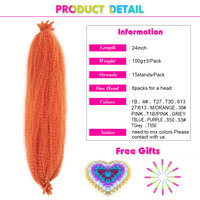Grossistes : Machine à tresser au crochet pour fibres haute température, double trame, cheveux Afro Twist pré-séparés, souples et naturellement pré-gonflés