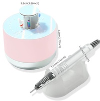 Kit de manucure portable professionnel pour salon et domicile, dissolvant de vernis à ongles sans balais 35000 tr/min, silencieux et à faible bruit, outil de soin des ongles