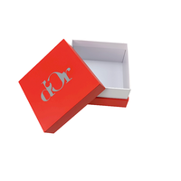 Boîte cadeau rigide en carton pour montre, rouge et blanc, design de luxe, emballage rouge mat, boîte en papier imprimée pour bijoux, 5 pièces