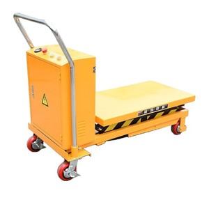 รถยกไฮดรอลิกไฟฟ้า ยกสูง 1500 มม. ทำงานเงียบ รถเข็นขนส่ง โครงเหล็กกล้าคาร์บอน ราวจับแบบติดตั้งถาวร - Product Image 5