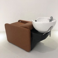 Fauteuil de massage électrique moderne en cuir synthétique avec bac en céramique pour salon de coiffure, atelier, supermarché, garantie 5 ans