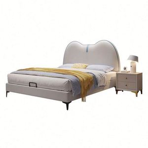 Modern Wood Daybed Comfortable Soft Cotton Padded Headboard Full Size <b>Space</b> <b>Saving</b> Design for Boys Girls Toddlers Teens Small - Product Image 4