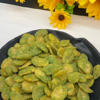 Diskon Besar Camilan Kacang Wasabi Dilapisi Kacang Lebar Pedas dengan Kacang Fava Manis