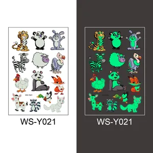 Best Selling Luminous Custom Arm Art Tattoo Temporary Lovely Body Tattoos Sticker