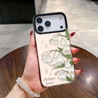 Coques de Téléphone Antichoc Luxe Fleurs pour iPhone 17 Air 16 15 Plus Pro Max 14 13 12 11 X – Housse de Protection Arrière Anti-chute