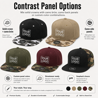 Gorra de Visera Plana con Camuflaje Personalizado y Logotipo Bordado en 3D, Gorra Snapback de Camuflaje para Marcas de Ropa Urbana y Clubes al Aire Libre