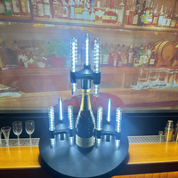 Luz LED de Triple Cabezal para Botellas de Vino, Recargable, con Efecto de Chispas, para Bares y Discotecas, Luz Estroboscópica LED