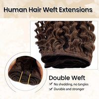 Extensions de cheveux humains à coudre, ondulées et bouclées, en gros, tissages de cheveux humains Remy fabriqués à la machine, mèches de cheveux humains bruts non traités