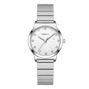 Rebirth <span class=keywords><strong>D051</strong></span> Phụ Nữ Vòng Đeo Tay Chất Lượng Cao Thiết Kế Đồng Hồ Cho Phụ Nữ Phụ Nữ Ăn Mặc Sao Trăng Cổ Tay Đồng Hồ Đồng Hồ Relogio Feminino - Product Image 2