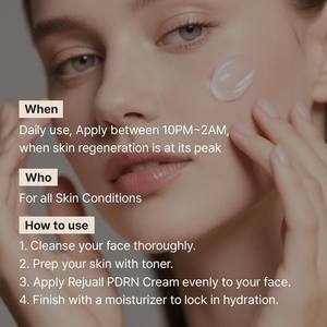 Oem Huidverzorging Bestseller Verhelderende Peptidecrème Voor Rustgevende, Hoge Vocht Pdrn Revitaliserende Crème Maatwerk. - Product Image 2