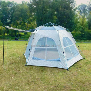 Tente de camping familiale hexagonale portable multi-personnes à ouverture rapide avec 2 portes et <span class=keywords><strong>4</strong></span> fenêtres - Product Image 3