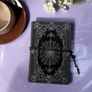 Chiusura del cavo taccuino 160 pagine Vintage grande per le liste <span class=keywords><strong>di</strong></span> inventario dei gestori <span class=keywords><strong>di</strong></span> ristoranti e gli orari del personale con ragnatela o - Product Image 3