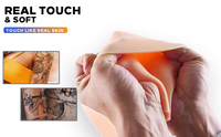Peau d'Entraînement de Tatouage VIVE Double Face 8'' X 6'', 100 Pièces Vierge, pour Microblading Sourcils Maquillage Permanent Débutant TPE Souple et Facile à Utiliser