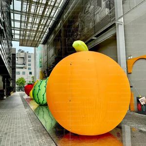 Figurine de fruit gonflable géante de 3 m en forme d'orange surdimensionnée pour exposition agricole/promotion de marque/festival - Product Image 4