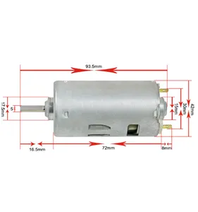 गर्म बिक्री सदा 12 volt उच्च शक्ति बिजली की मोटरों स्थायी चुंबक ब्रश डीसी मोटर 795