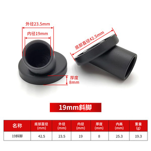 Protège-pieds en plastique pour chevaux, patins en caoutchouc inclinés antidérapants pour meubles - Product Image 4