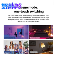 Panneau de commande de centre musical à écran tactile ShengQiong de 7 pouces avec 8 haut-parleurs filaires au plafond intégrés, amplificateur de musique de fond