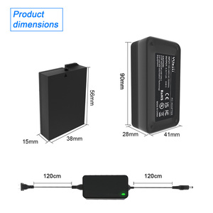 Kit de batterie factice DR-E8/LP-E8 au lithium rechargeable 8,4 V pour appareil photo Canon, adaptateur d'alimentation externe en stock - Product Image 3
