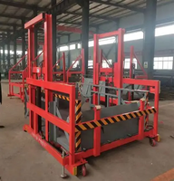 Plateforme mobile de chargement et de déchargement robuste, rampe hydraulique pour conteneurs avec hauteur réglable et pont antidérapant