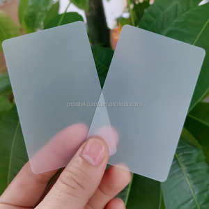Impresión <span class=keywords><strong>Personalizada</strong></span> de Tarjetas de Plástico de Tamaño Personalizado, Tarjetas de PVC Transparentes Personalizadas, Tarjetas de Visita Transparentes Esmeriladas - Product Image 1