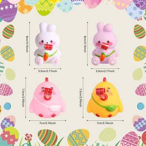 تصميم لسان منبثق جديد شائع لعبة ضغط مخفف الإجهاد مع أشكال حيوانات كتكوت أرنب لتخفيف التوتر الذي لا يهدأ - Product Image 3