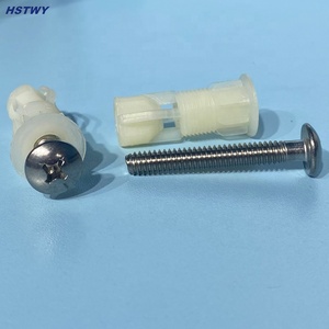 HL111-1 facile installazione coprisedile WC <span class=keywords><strong>per</strong></span> ciotola bulloni Kit di riparazione/accessori WC <span class=keywords><strong>per</strong></span> bagno coprivaso vite di fissaggio - Product Image 5