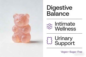 Gomitas Probióticas de Alta Potencia para Mujeres Adultas, Sin Azúcar, Veganas, con Vitamina de Olmo Resbaladizo, Apoyo Inmunológico, Fórmula Personalizada Disponible - Product Image 3