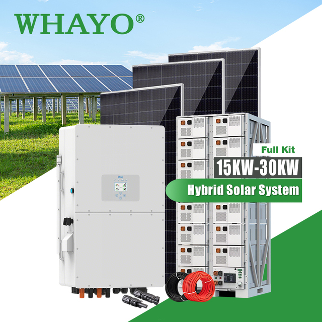 10KW 15KW 20KW 25KW 30KW Hybrid Solar System with High Wattage Mono Panels and Smart Energy Storage Solutions