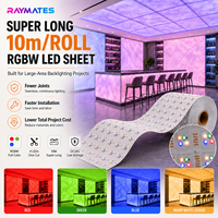 Feuille LED flexible RGBW à prix direct usine, feuille LED pour plafond, mur courbé, hôtel, KTV, bar et éclairage d'armoire