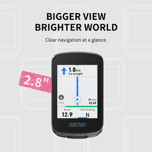 Ordinateur de vélo sans fil GEOID CC700 pour la santé et le fitness, compatible <span class=keywords><strong>Garmin</strong></span> avec Bluetooth et ANT+, compteur de vitesse et odomètre pour vélo - Product Image 2